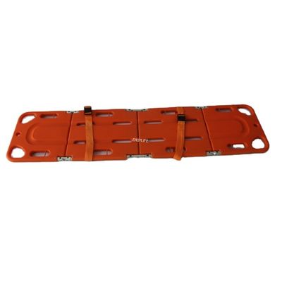 1.91M Foldable Spine Board, Fire Rescue Plastic Stretcher, Swimming Rescue Stretcher Folding Spine Board