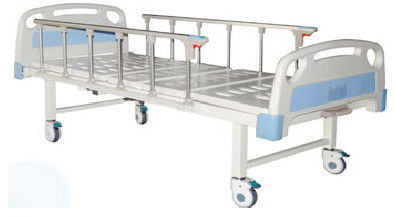 2.2M Hospital Manual Patient Bed Aluminum Alloy One Function 20in