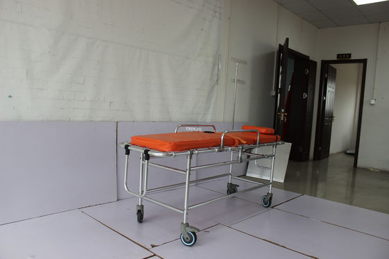 190CM & 21inch Hospital Stretcher Patient Transfer Trolley Aluminum Alloy Non Magnetic Cart