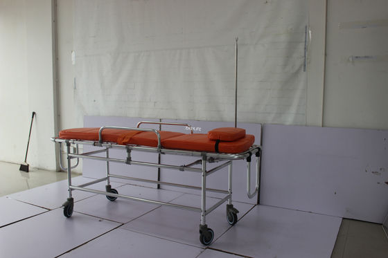 190CM & 21inch Hospital Stretcher Patient Transfer Trolley Aluminum Alloy Non Magnetic Cart