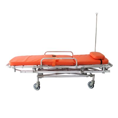Adjusted 75in 60 Deg Hospital Patient Stretcher Transport Trolley Non Magnetic Cart
