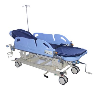 Medical Folding Adjustable Ambulance Patient Transfer Emergency Bed Hospital Stretcher Trolley 560MM 30CM