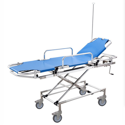 55CM 159KG Stainless steel stretcher for emergency treatment with adjustable height