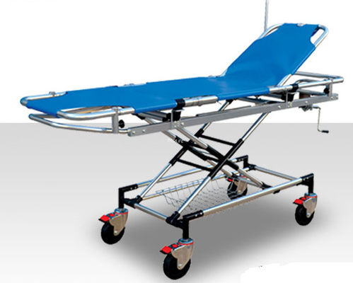 55CM 159KG Stainless steel stretcher for emergency treatment with adjustable height