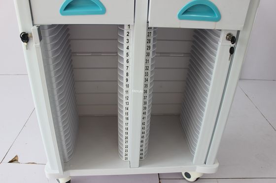 680MM 40CM Medical Equipment Trolley ABS Hospital Medical Trolley Manually Case Folder Trolley