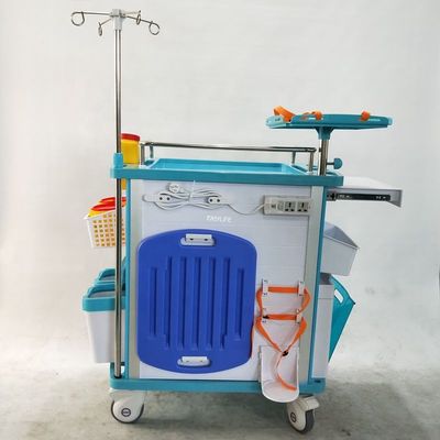 33in Crash Cart Emergency Medical Equipment Trolley Nursing ISO9001