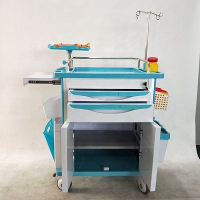 Durable Crash Cart Emergency Medical Equipment Trolley Equipment 520MM