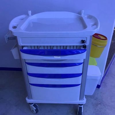 Durable Crash Cart Emergency Medical Equipment Trolley Equipment 520MM