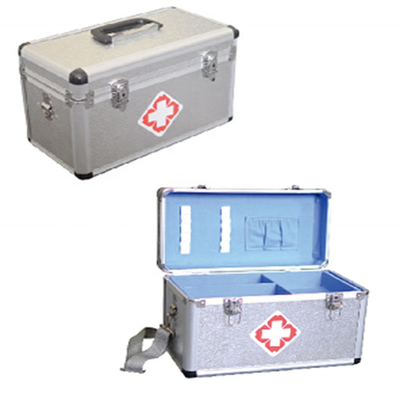 Good price 35cm First aid kit Portable Aluminum Medicine Case First Aid Kit with Lock Medical Emergency Storage Box Drug Collection online