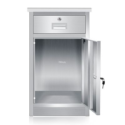 450MM Hospital Patient Bedside Locker Dining Table Cabinet Light Green Odm