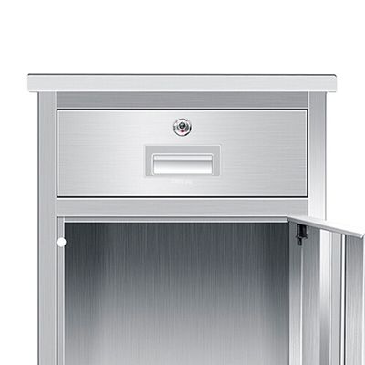 450MM Hospital Patient Bedside Locker Dining Table Cabinet Light Green Odm