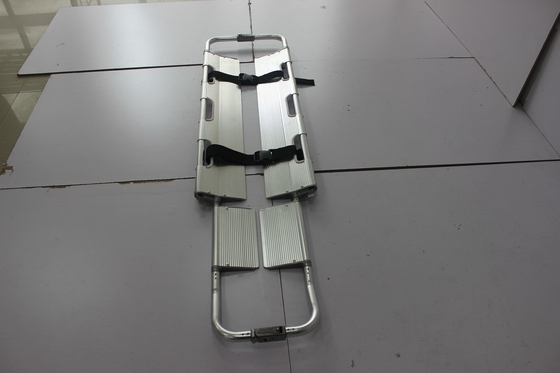Good price 440MM 6CM Scoop Foldable Ambulance Stretcher For Spinal Immobilization Manually online