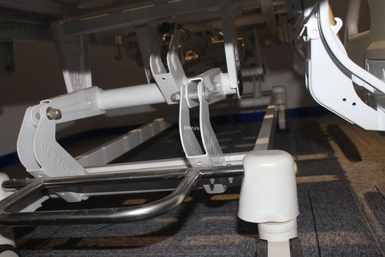 Cold Rolled Steel 85in Electric Hospital Bed  For Home Use W105 White With Toilet