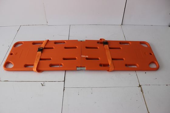 High-density plastic foldable emergency stretcher spine board with X-ray and CT penetration