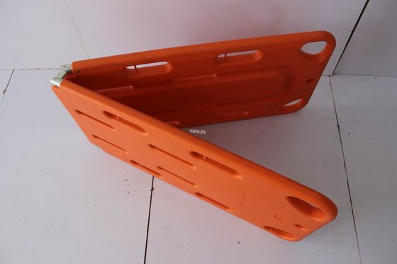 High-density plastic foldable emergency stretcher spine board with X-ray and CT penetration