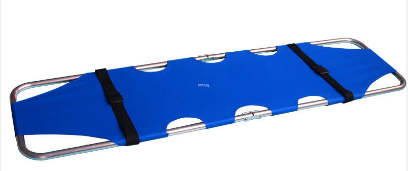 Two Fold Aluminum Alloy Light Medical Stretchers Corrosion Resistant Multi Color Easy Operate