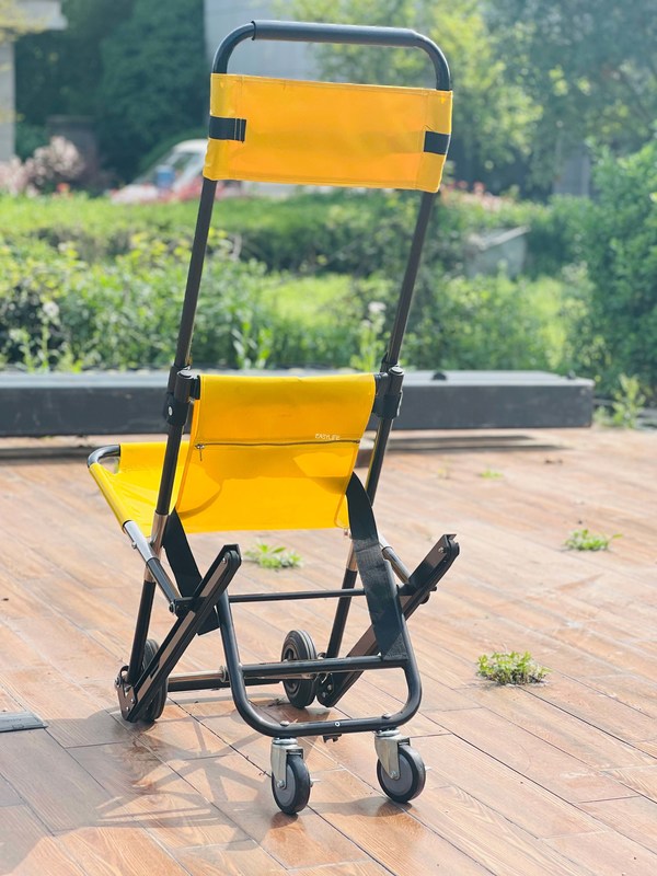 Foldable Cross Type Aluminium Alloy Stair Stretcher Crawler Structure Light Weight Small Size