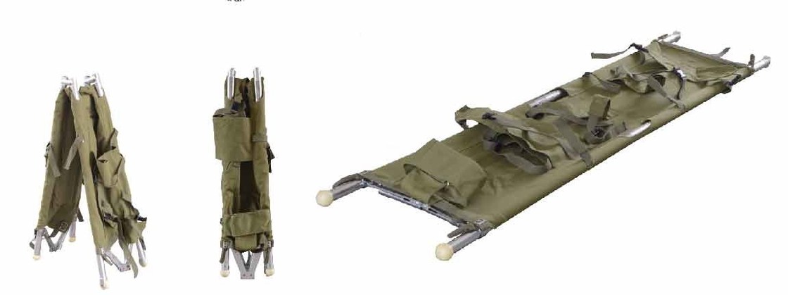 Aluminum Alloy Folding Medical Stretcher 200 X 46 X 16cm For Ambulance 9 Kg