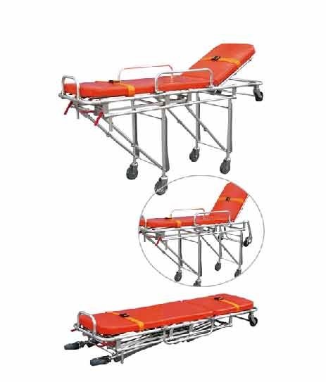 Emergency Types Of Folding Ambulance Stretcher 1900MM 92cm First Aid Device