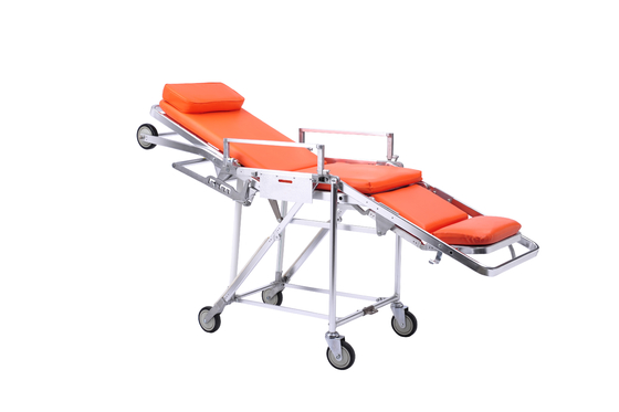 Good price Bariatric Folding Ambulance Stretcher Aluminum Alloy Structure online