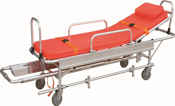 Good price Aluminum Alloy Foldable Wide-Edge Low-Position Ambulance Stretcher  Rescue Trolley online
