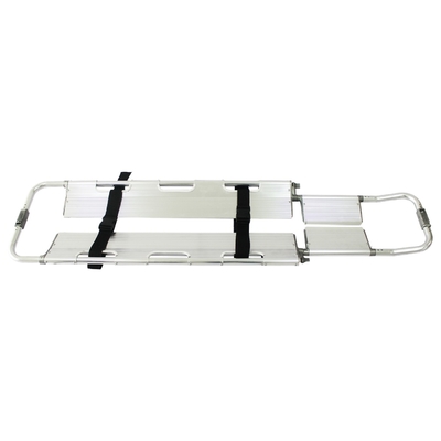 Good price Aluminum Alloy Medical Folding Scoop Stretcher Transport White 44cm 60cm online