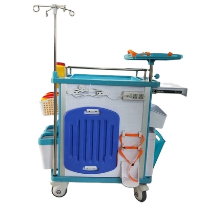 Good price Durable Crash Cart Emergency Medical Equipment Trolley Equipment 520MM online